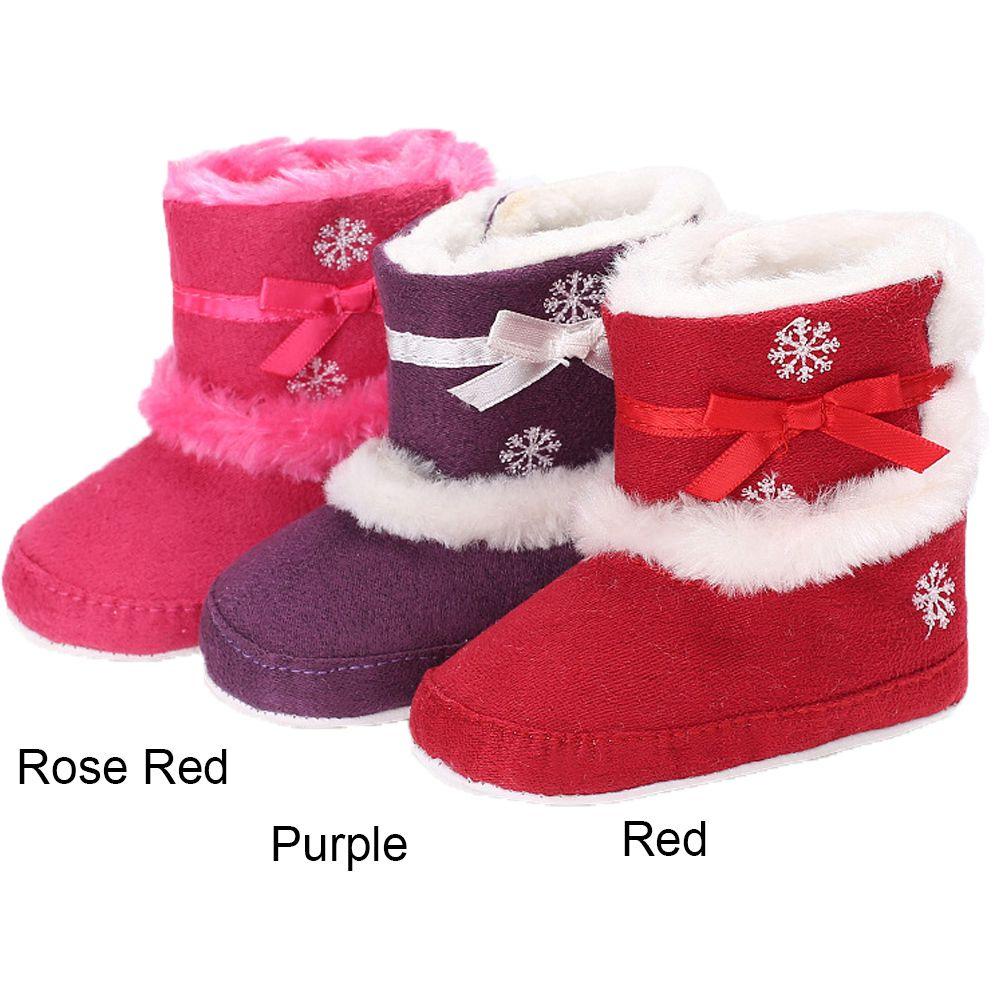 Giày Vải Lông Xù Cho Bé Tập Đi