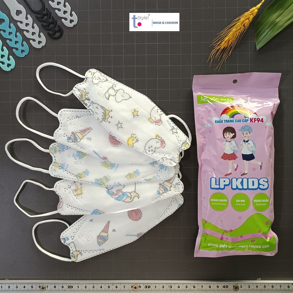 [Chính hãng] Khẩu trang 4D Kid tiêu chuẩn KF94 công nghệ Hàn Quốc cho bé dưới 3 đến 10 tuổi, túi 10 cái