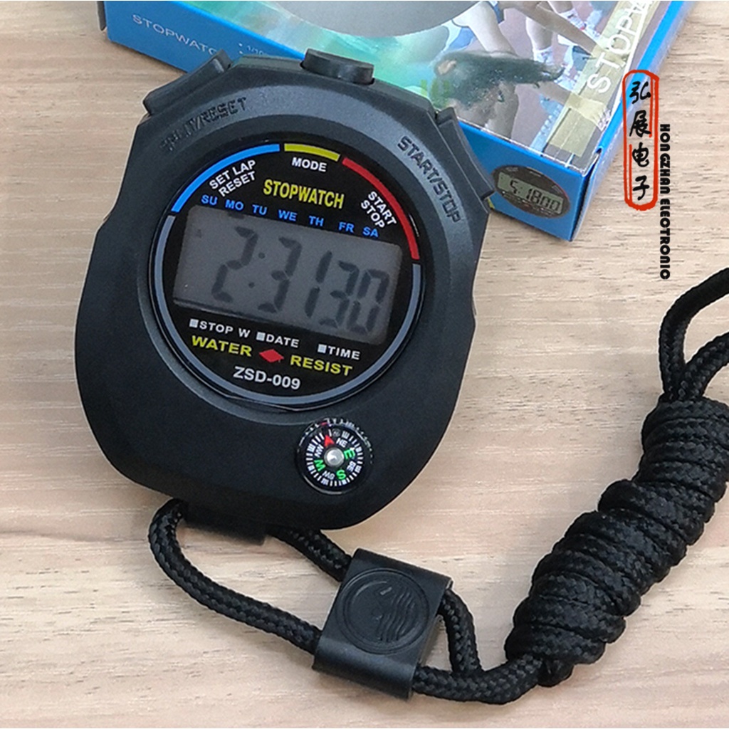 Đồng hồ bấm giờ STOPWATCH dùng trong thể thao có dây đeo E673