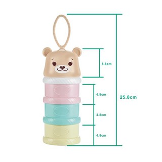 Hộp chia sữa bột 3 tầng gấu pooh