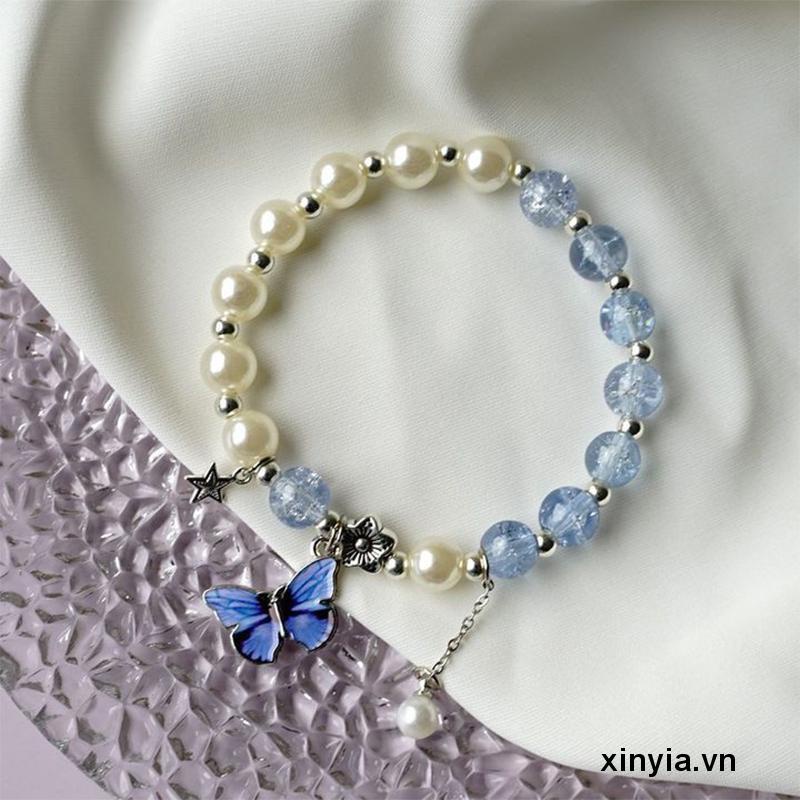 Vòng Tay Pha Lê Hình Hoa Pop Cá Tính Cho Nữ