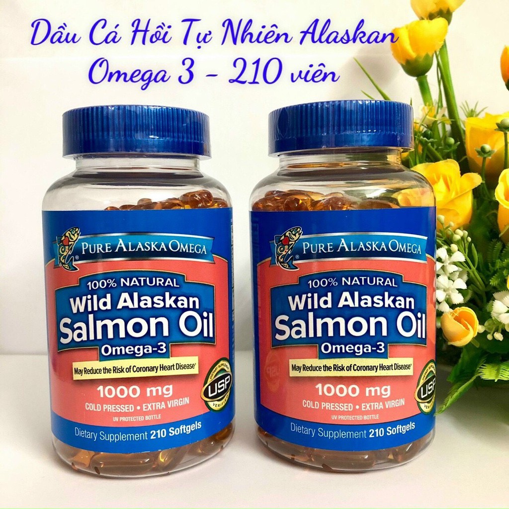 ❤️ [Date 2/2023] Wild Alaskan Salmon_Oil 210 viên Mỹ