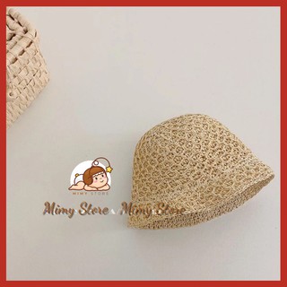 Mũ Cói Cho Bé Phong Cách Hàn Quốc