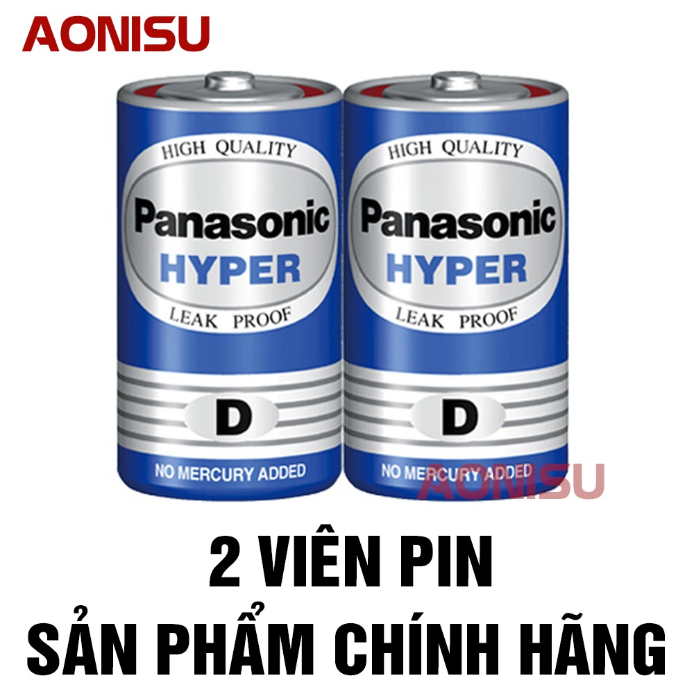 Pin Đại Panasonic / Con Ó HÀNG CHÍNH HÃNG - Pin Size D cho Đèn Pin LED, Pin Bếp Gas, Pin Đài Radio, Đồng Hồ AONISU