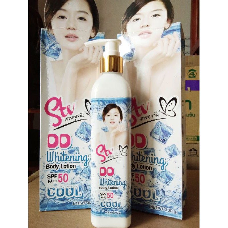 Dưỡng trắng body toàn thân DD whitening cool Thái Lan chính hãng, giá 170k/chai