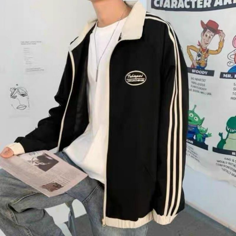 Áo Khoác Gió Mancues 2 lớp form rộng thời trang, Áo khoác unisex nam nữ