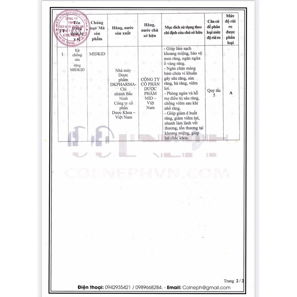 Xịt chống sâu răng cho bé Midkid phù hợp cho trẻ em từ 1 tuổi giúp bảo vệ men răng, ngăn ngừa ố vàng