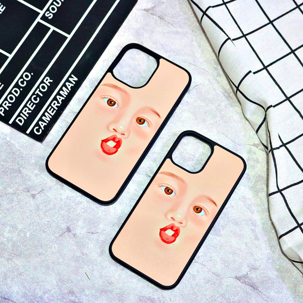 Ốp lưng iphone viền dẻo silicon TPU chống sốc biểu cảm khuôn mặt Kino Shop