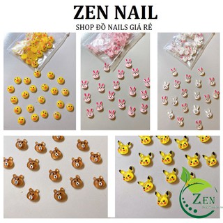 Charm nail , Charm gấu , hoạt hình nail đủ màu sắc trang trí móng