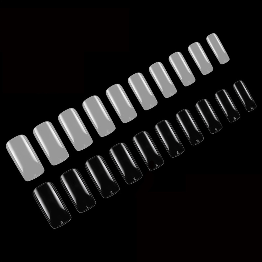 Bộ 500 móng tay tự nhiên trong suốt dùng để nối móng cao cấp