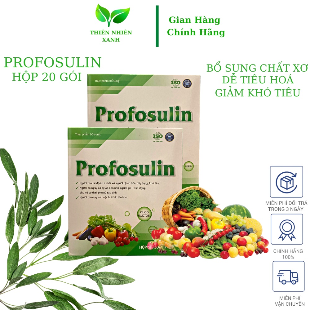 Siro bổ sung chất xơ RAU CỦ QUẢ PROFOSULIN bổ sung chất xơ dễ tiêu hoá,giảm khó tiêu,đầy bụng,táo bón,giảm trĩ