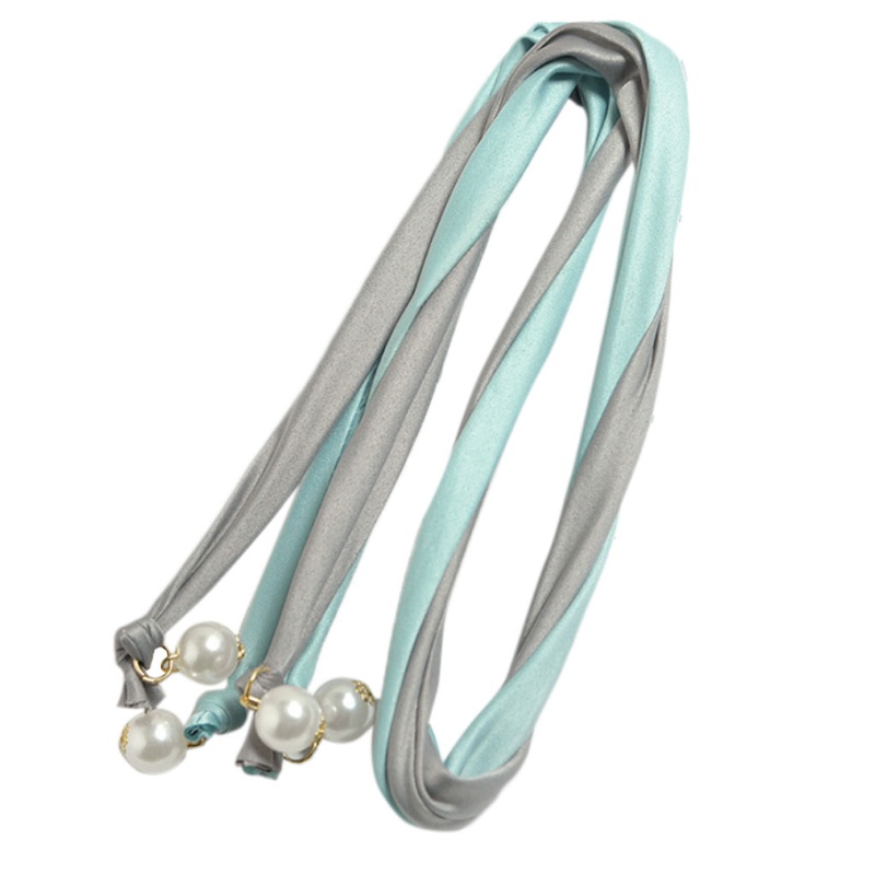 Băng Đô Tai Thỏ Mềm Mại Đính Ngọc Trai Dành Cho Nữ