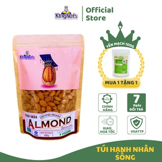  Hạt Hạnh Nhân Sống Đã Tách Vỏ Nấu Sữa Hạt Làm Socola Hạnh Nhân Đồ Ăn Vặt Giảm Cân 500g Kingnuts 