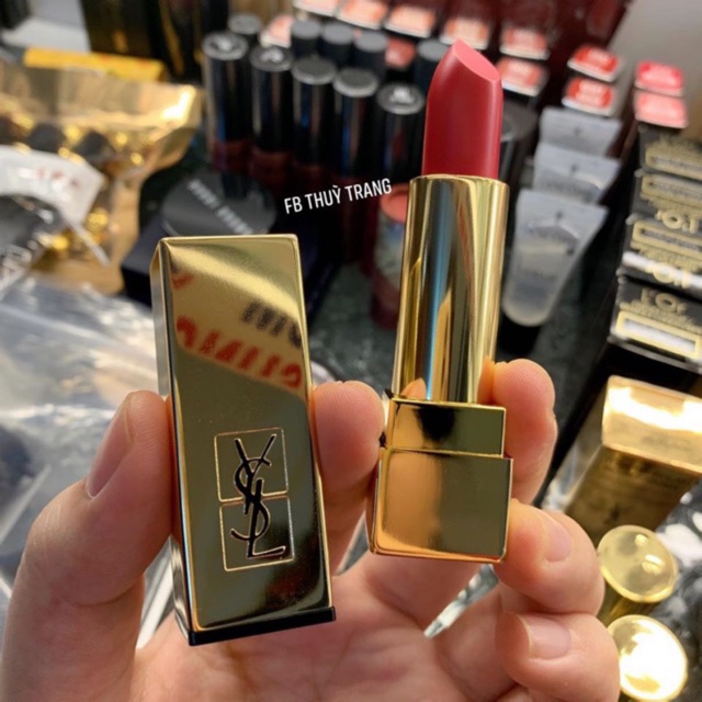 Son lì YSL 203 Rouge Rock đỏ tươi