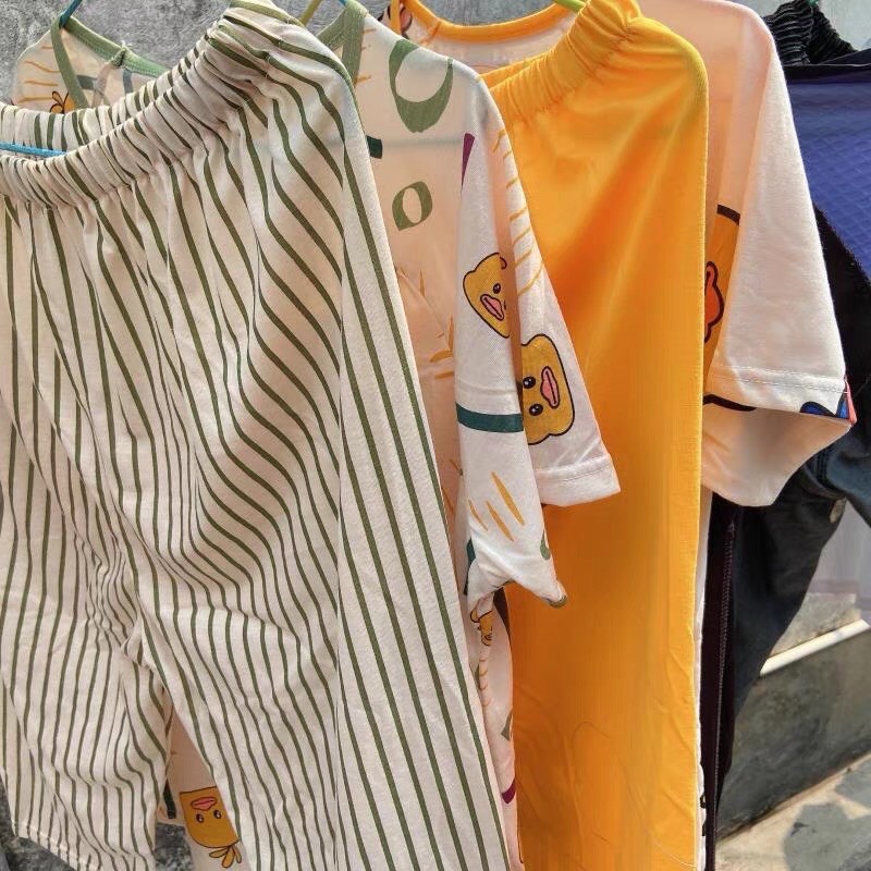 Đồ bộ bầu mặc lửng mặc nhà thoải mái hàng quảng châu