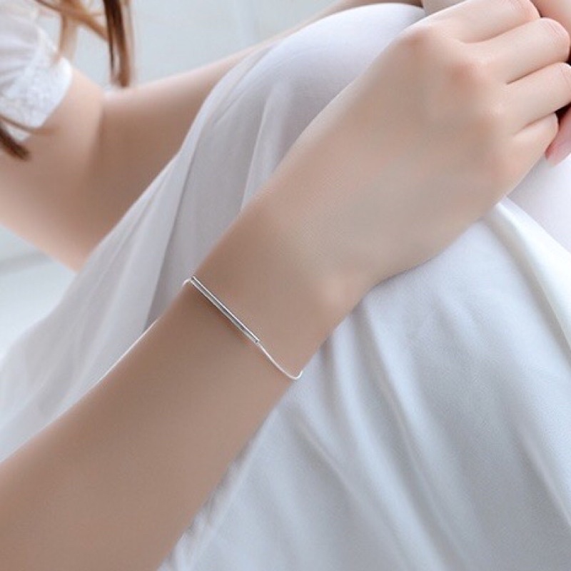 Vòng Tay Mạ Bạc S925 Thanh Ngang Sunn Accessories