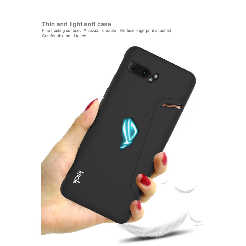 Ốp điện thoại TPU silicon siêu mỏng mềm mặt nhám bền bỉ cho ASUS Rog Phone II 2 ZS660KL