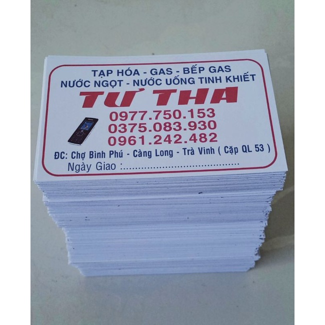 Combo 50 tem dán in theo yêu cầu có lớp keo dính