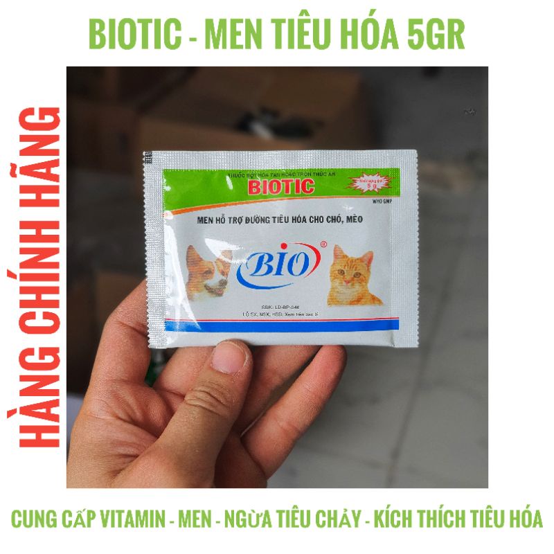 MEN TIÊU HÓA CHÓ MÈO - BIOTIC 5G