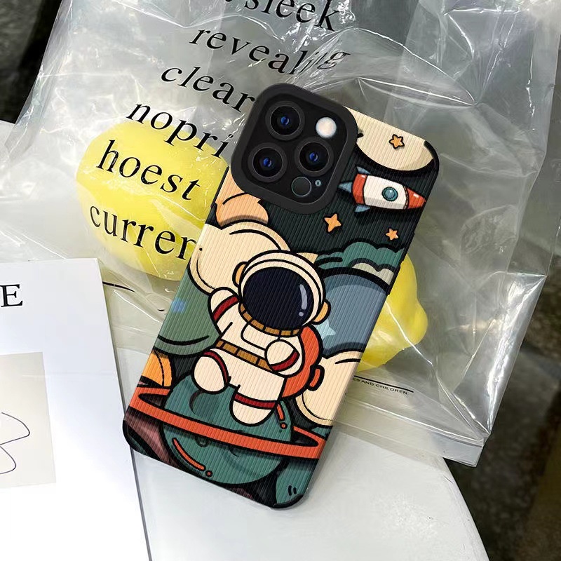Phù Hợp Ốp Điện Thoại In Hình Phi Hành Gia Cho iphone13 / 14promax 12 11 x / xr / 15pro