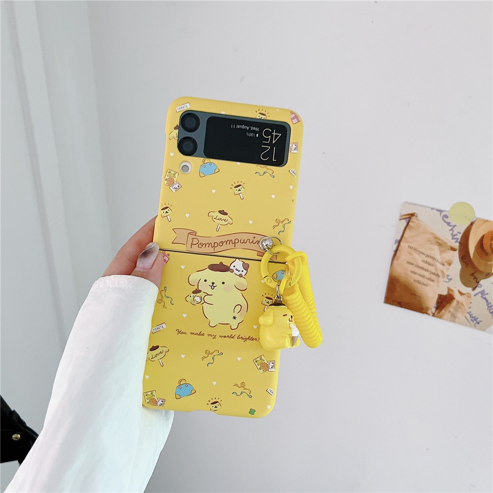 Đối với samsung galaxy z flip 5 sanrio bracelet hard case z flip 4 chống sốc z flip 3 5g ốp lưng cho điện thoại