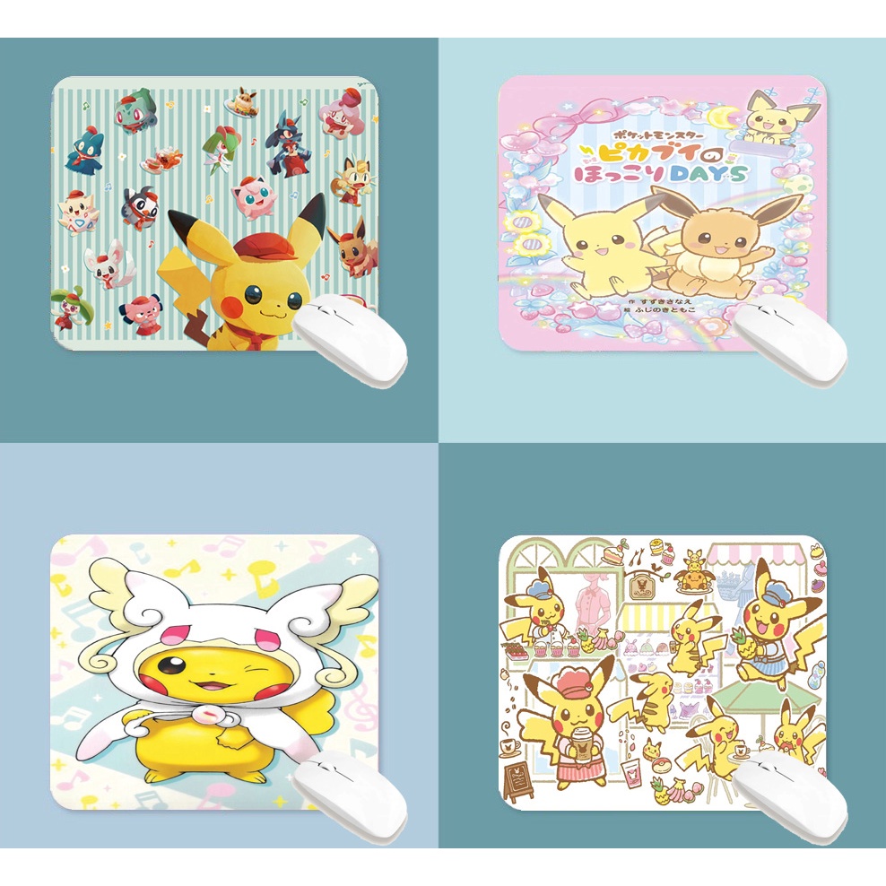 lót chuột sanrio LOTI29 bàn di chuột chuột vàng cute dễ thương pastel 20 x 24 cm