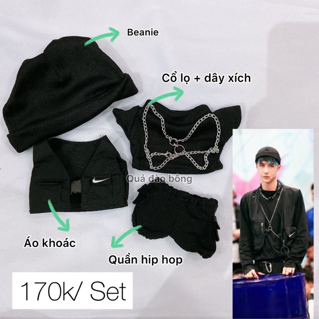 | OUTFIT DOLL | Set Nhất Bác đen