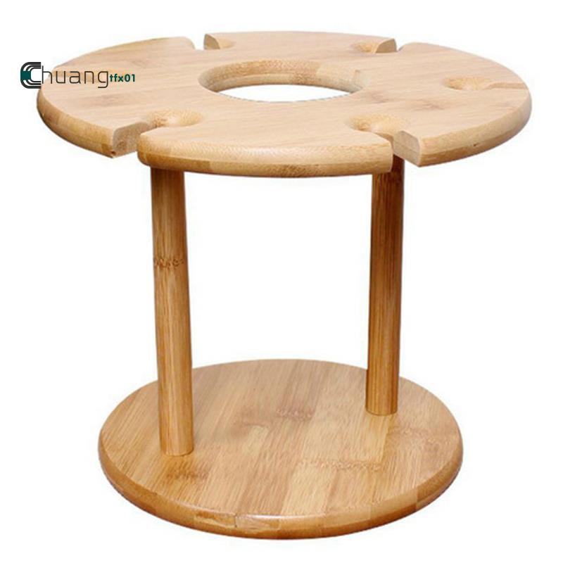 Detachable Wine Rack Wood Wine Glass Holder Bamboo Tabletop Wine Glass Drying Racks Camping | BigBuy360 - bigbuy360.vn
