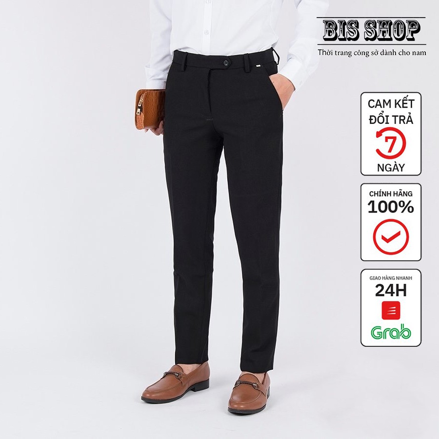 Quần âu nam T-Max chất vải co giãn nhẹ , ống côn phong cách Hàn Quốc