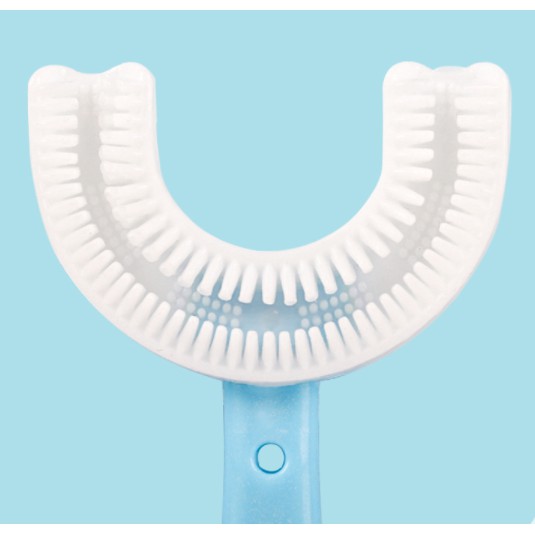 Bàn chải đánh răng chữ u cho bé bàn chải silicon hình chữ u cho bé từ 2 đến 12 tuổi an toàn dễ sử dụng