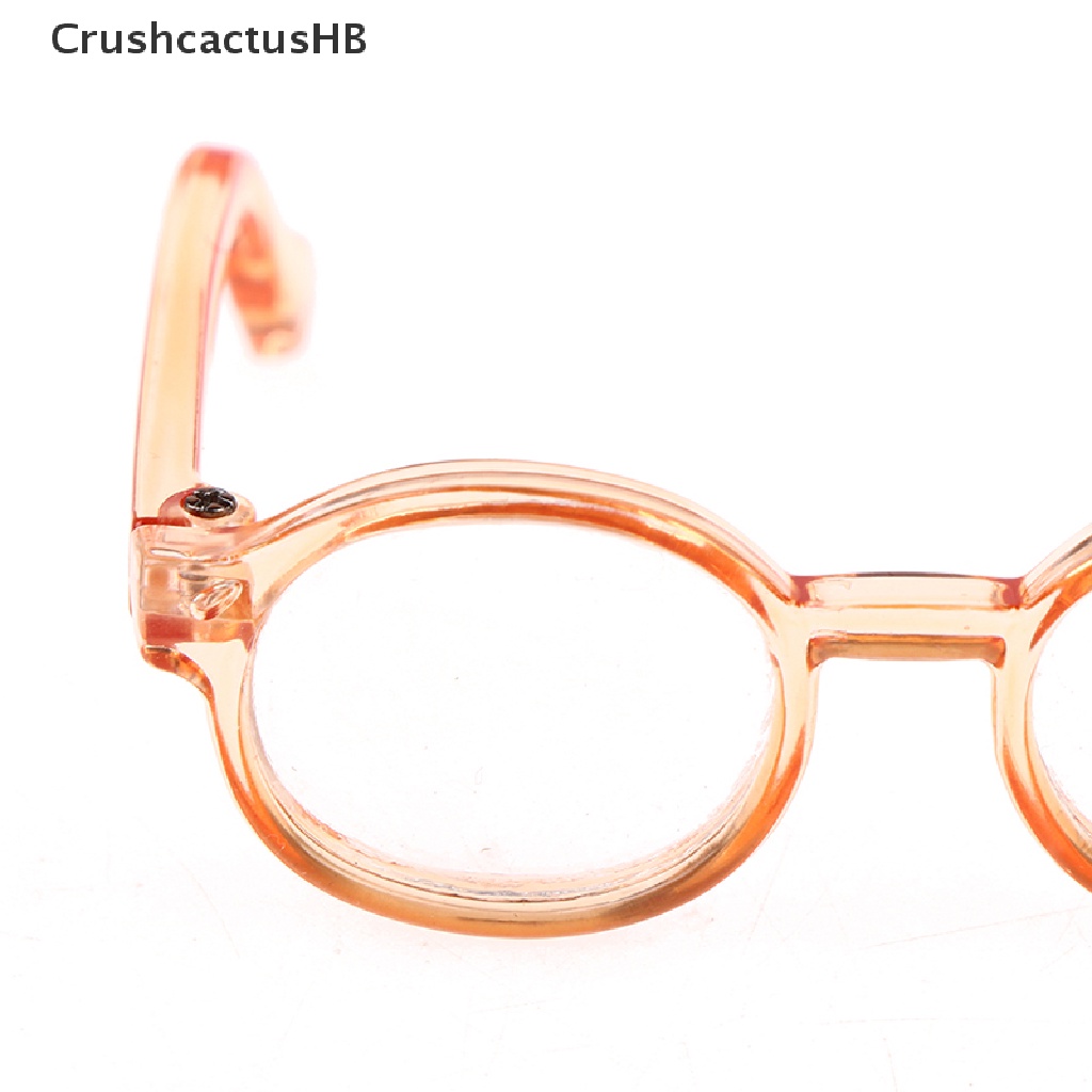 [CrushcactusHB] Plush Doll Glasses Accessory Round Frame 6.5/9.5cm Eyewear Clear Lens Hot Sell