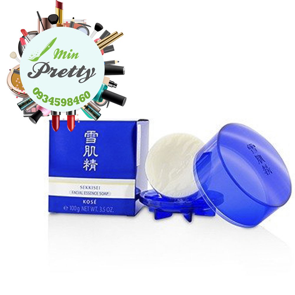 XÀ PHÒNG RỬA MẶT DẠNG BÁNH KOSE SEKKISEI FACIAL ESSENCE SOAP with case