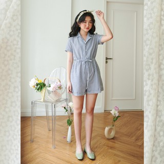 BLEUBIRD Áo liền quần Stripe Jumpsuit