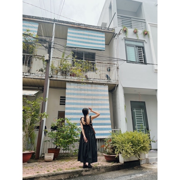 Ann Dress - Đầm 2 dây xoè buộc vai