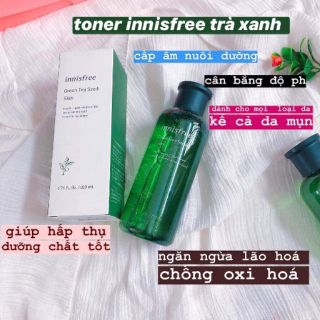 Toner hạt trà xanh Innisfree  - Green Tea Seed Skin
