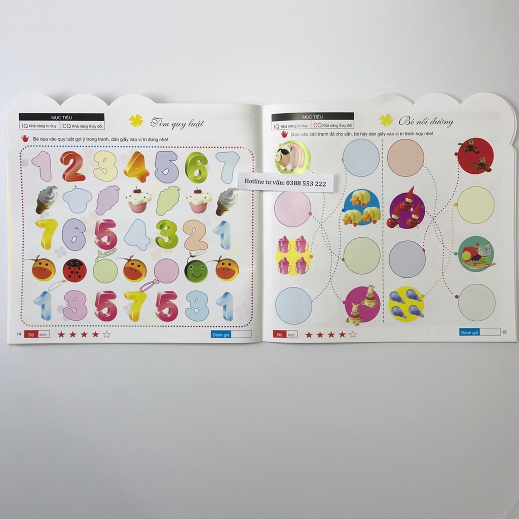 Sách - Bé học toán (200 miếng bóc dán thông minh từ 2 - 6 tuổi) | BigBuy360 - bigbuy360.vn