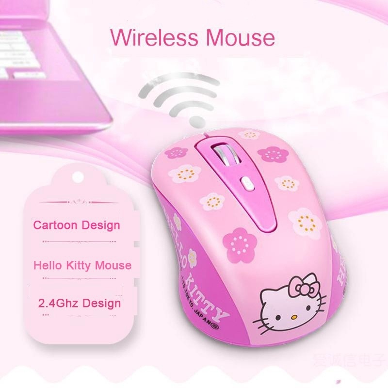 Bộ Chuột không dây 2.4GHz Hello Kitty