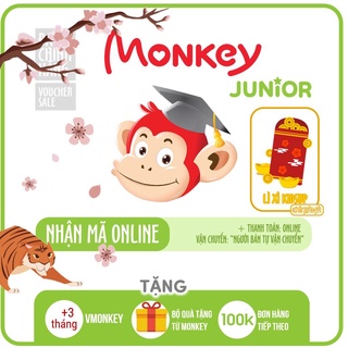 Monkey Junior - Toàn quốc [E-voucher] -Voucher Mã học phần mềm Tiếng Anh (Trọn đời, 2 năm, 1 năm)