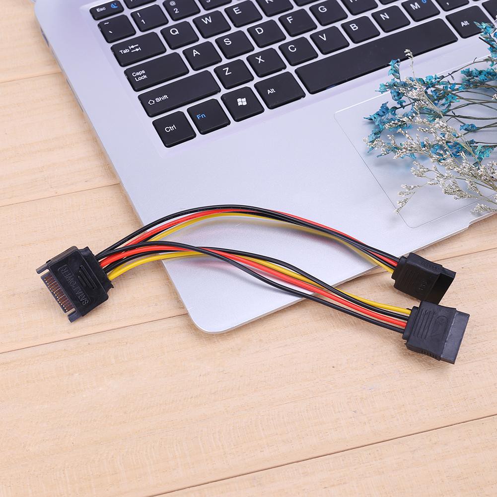 Cáp Chia Cổng Sata 15pin Sang 2 15pin Sata