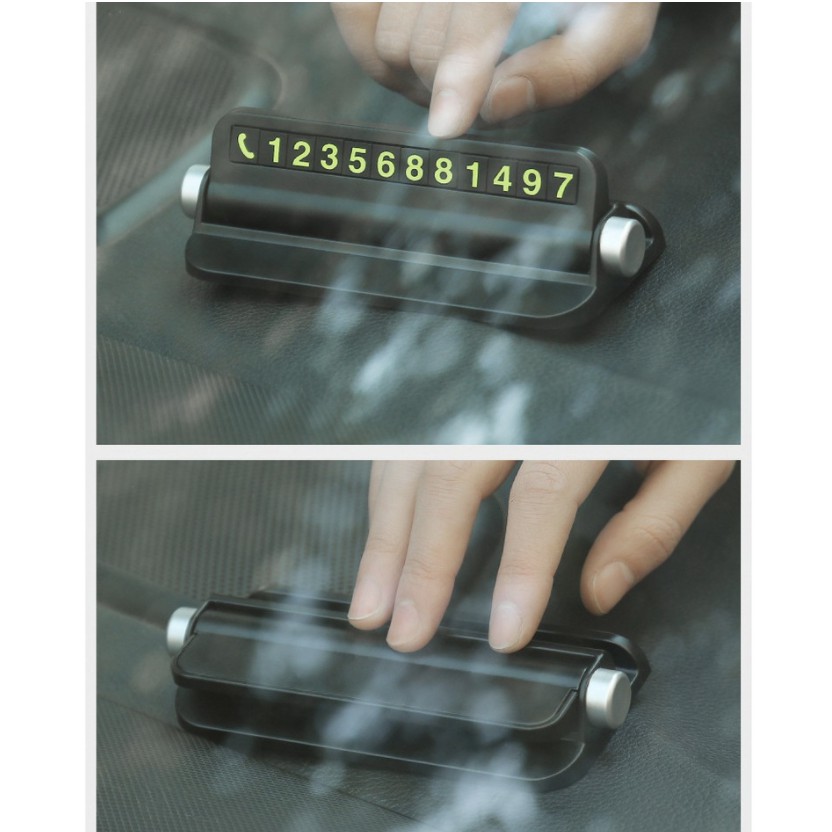 Bảng ghi số điện thoại đa năng kèm dãy số phản quang cho xe ô tô