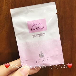 Vial nước Hoa Nữ Lanvin Jeanne Edp 2ml