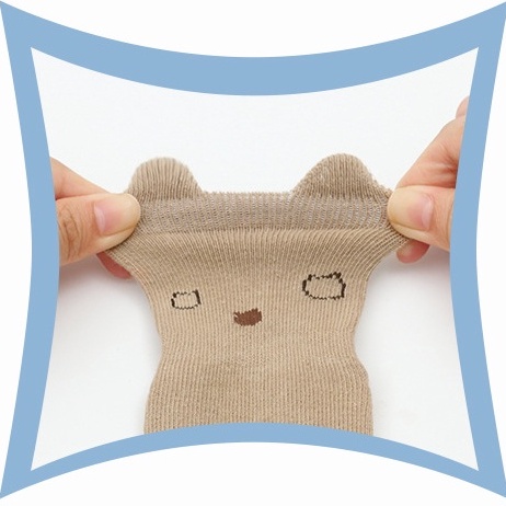Tất cổ cao chống trượt hình thú cho bé 0-3 tuổi họa tiết đáng yêu Pollykid - SP186