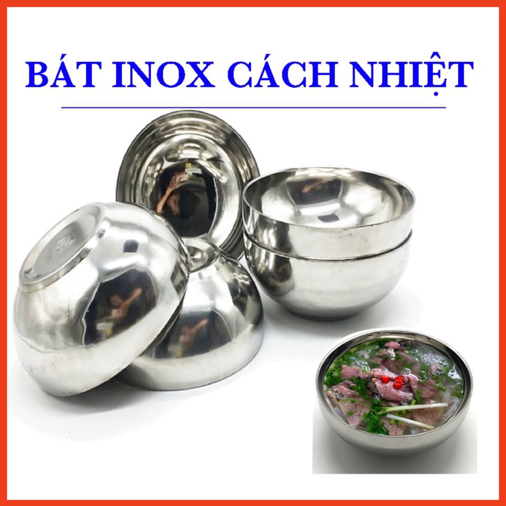 [FREESHIP❤️] BÁT CANH INOX 2 LỚP CÁCH NHIỆT RỘNG 20CM