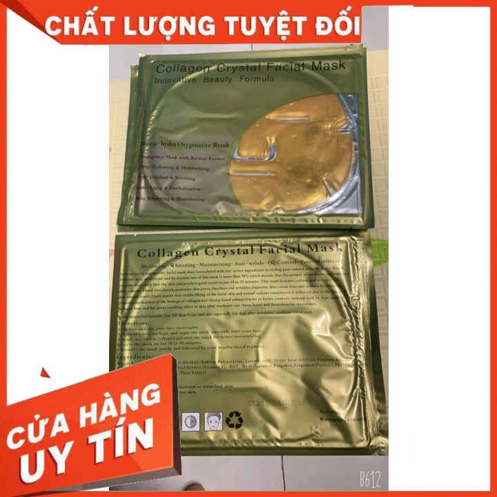 Mặt nạ collagen dưỡng trắng dưỡng ẩm làm khít lỗ chân lông  có 3 màu cho bạn lựa chọnn gồm  màu  vàng  trắng  và đen