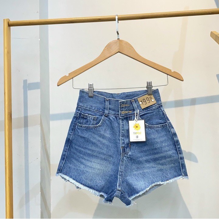 Quần short jean thiết kế đẹp cao cấp nữ King168 , quần jean đẹp thời trang cao cấp nữ W44