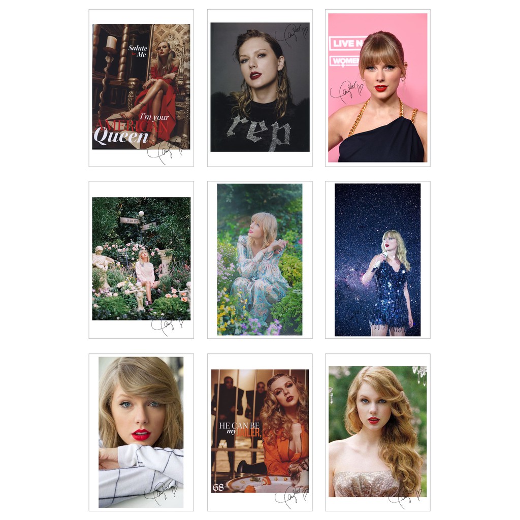 Lomo Card 54 ảnh TAYLOR SWIFT ( kèm chữ ký)