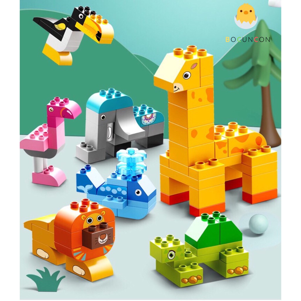 Đồ Chơi Xếp Hình Lego Thế Giới Thú Cưng Đáng Yêu 102 Chi Tiết Siêu To