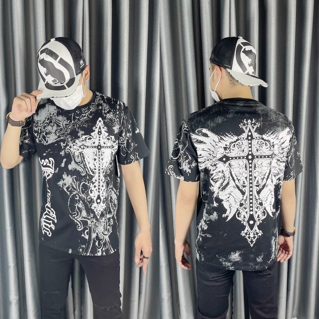 Áo thun Affliction họa tiết chất liệu vải cotton cao cấp form unisex dành cho nam và nữ