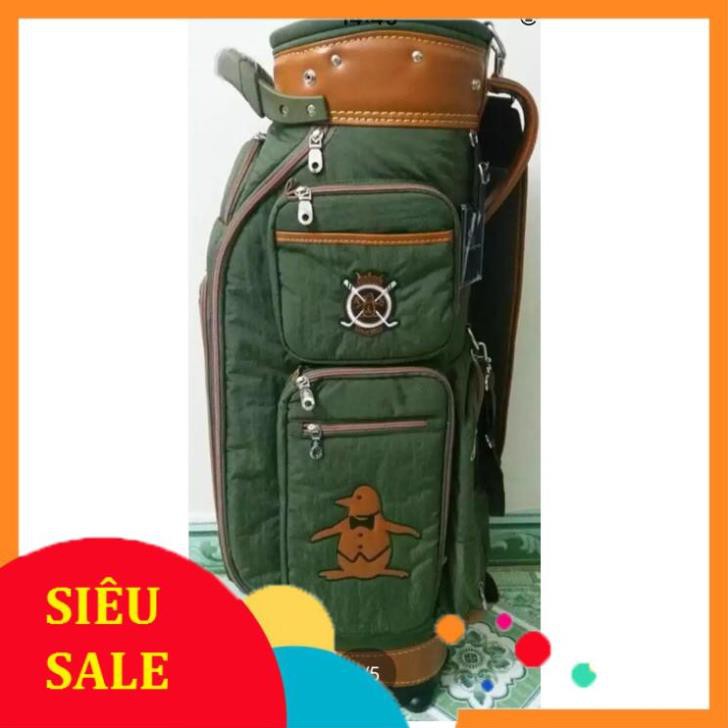 KING SPORT 247 Túi đựng gậy golf vải bạt có bánh xe phù hợp với mọi loại gậy