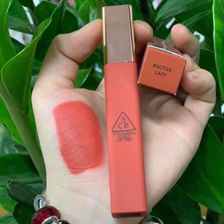Son kem 3CE CLOUD LIP TINT #ACTIVE LADY (màu hồng cam nude)